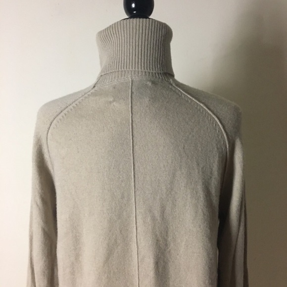Buy One Get One Free Brochu Walker Beige Cashmere Turtleneck Size: Large - Picture 4 of 8